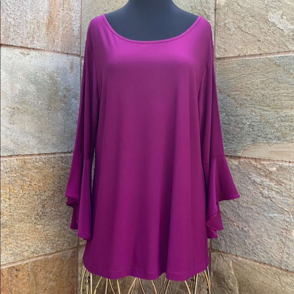 Women With Control Plum Blouse